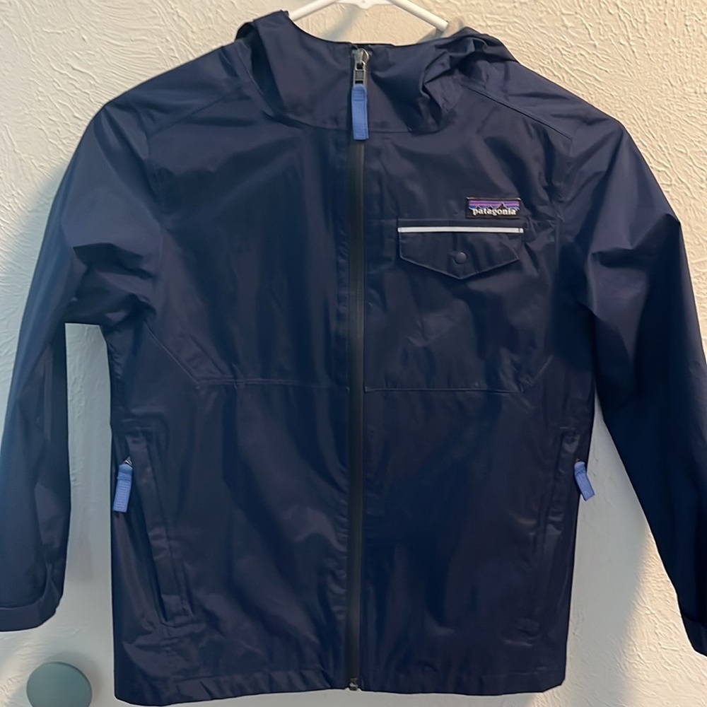 Like New Patagonia kids rain jacket h2no